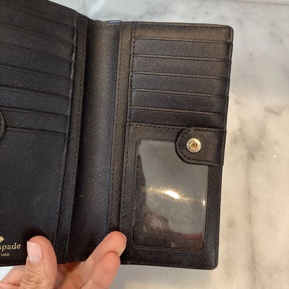 Kate Spade Shore Street Stacy Cruise Color Block Large Slim Bifold Wallet - Picture 13 of 14